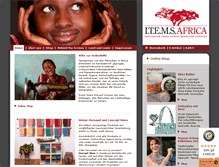 Tablet Screenshot of items-africa.com
